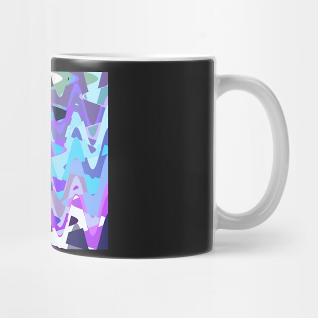 Electric waves, tech abstraction in vibrant colors by KINKDesign